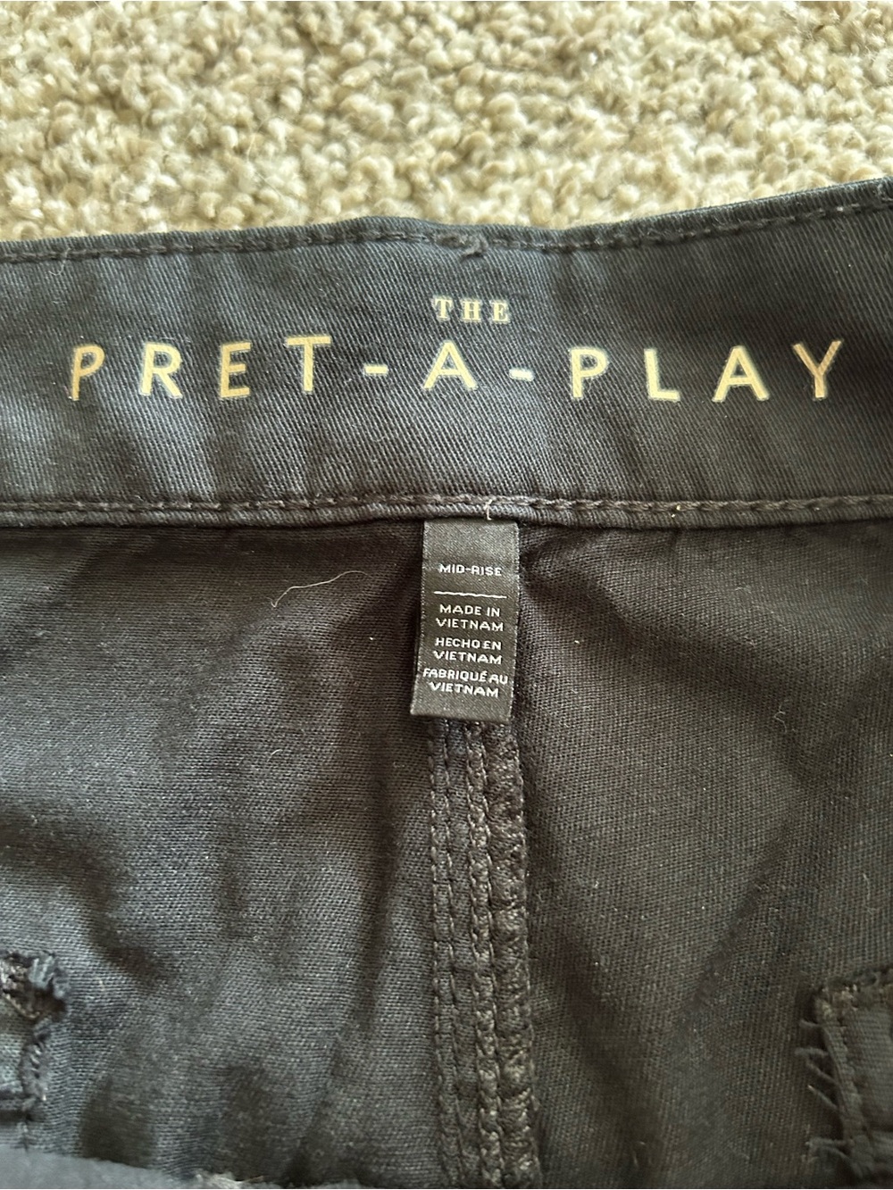 White House Black Market Black Mid-Rise shorts